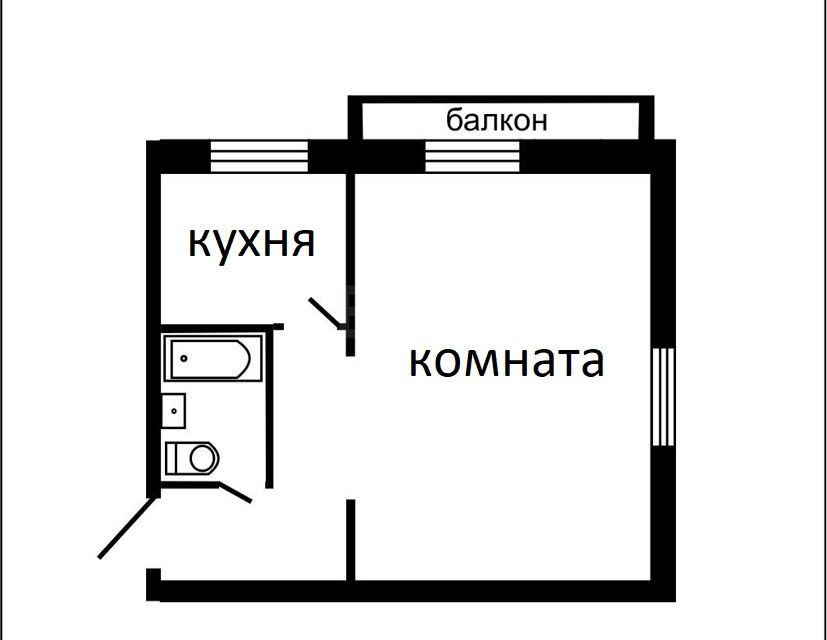 Планировка Хрущевки 1 Комната