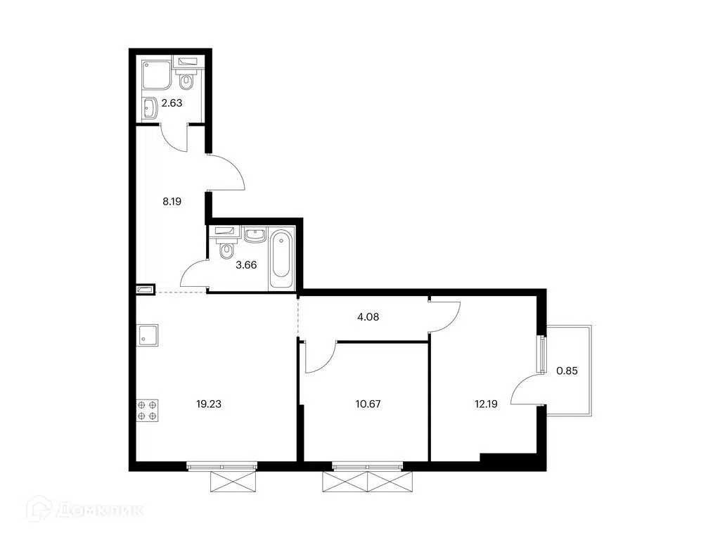 Купить 2-комнатную квартиру, 61.5 м² в ЖК Янинский лес по адресу  Ленинградская область, Всеволожский район, Заневское городское поселение,  городской посёлок Янино-1, Голландская улица, 18к1, недорого – Домклик