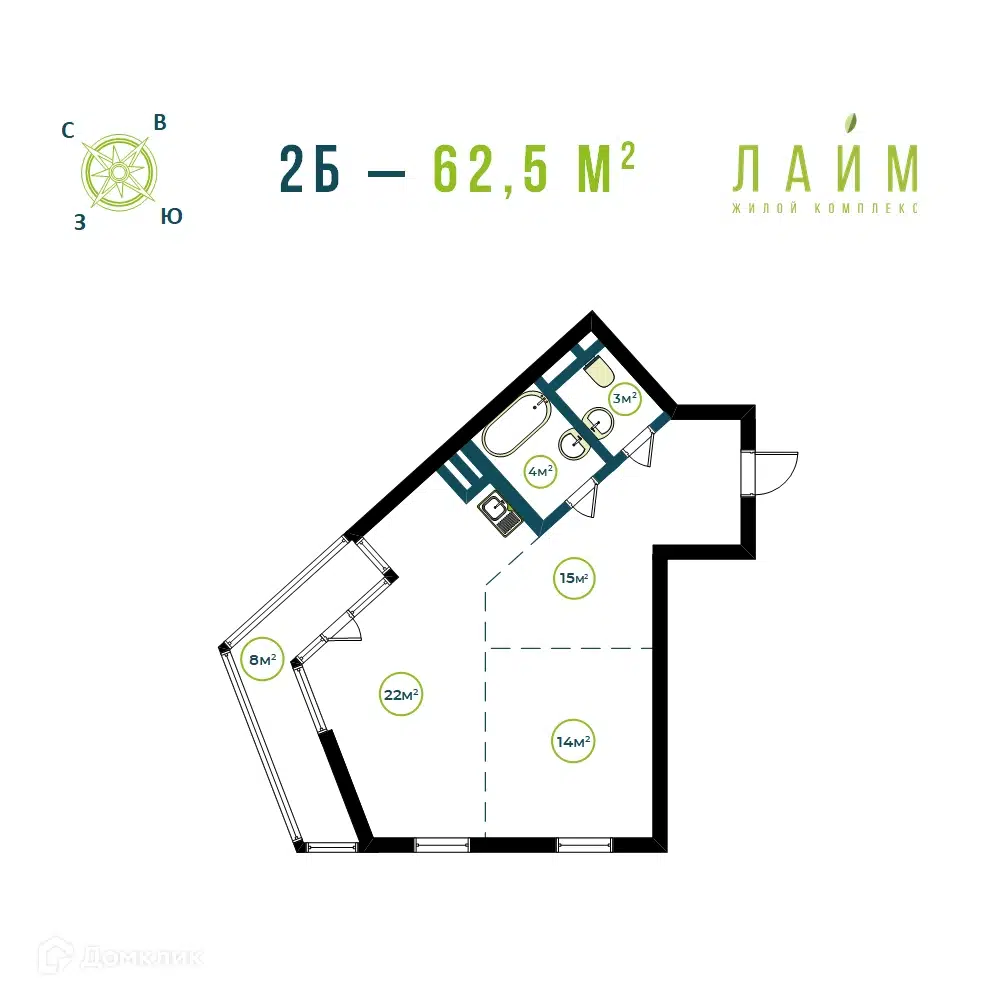 Купить 2-комнатную квартиру, 65.75 м² в ЖК Лайм по адресу Приморский край,  Владивосток, улица Тухачевского, 70, недорого – Домклик