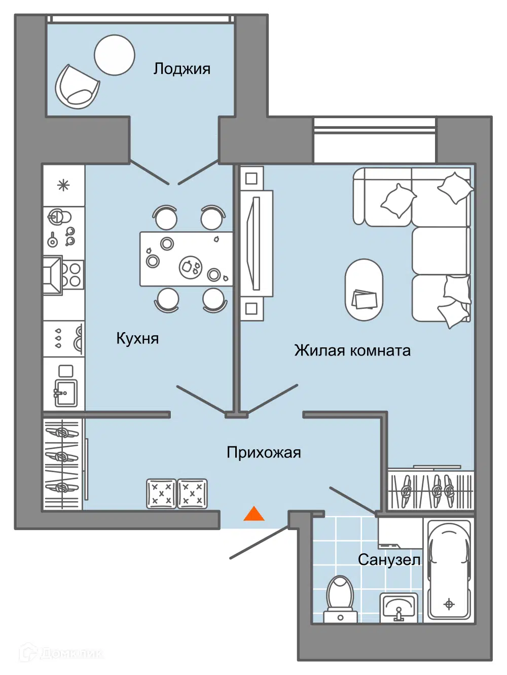 Купить 1-комнатную квартиру, 38 м² в ЖК ZNAK город будущего по адресу  Удмуртская Республика, Завьяловский район, село Первомайский, улица  Строителя Николая Шишкина, 11к1, недорого – Домклик