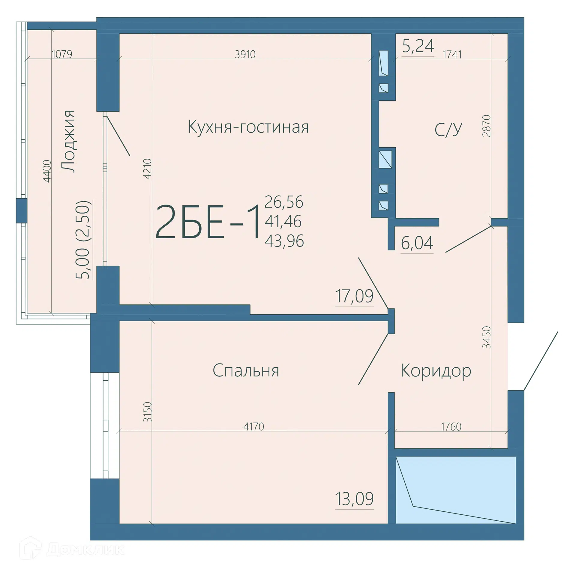 Купить 2-комнатную квартиру, 43.61 м² в ЖК Наследие по адресу  Ростов-на-Дону, Буйнакская улица, 7, недорого – Домклик