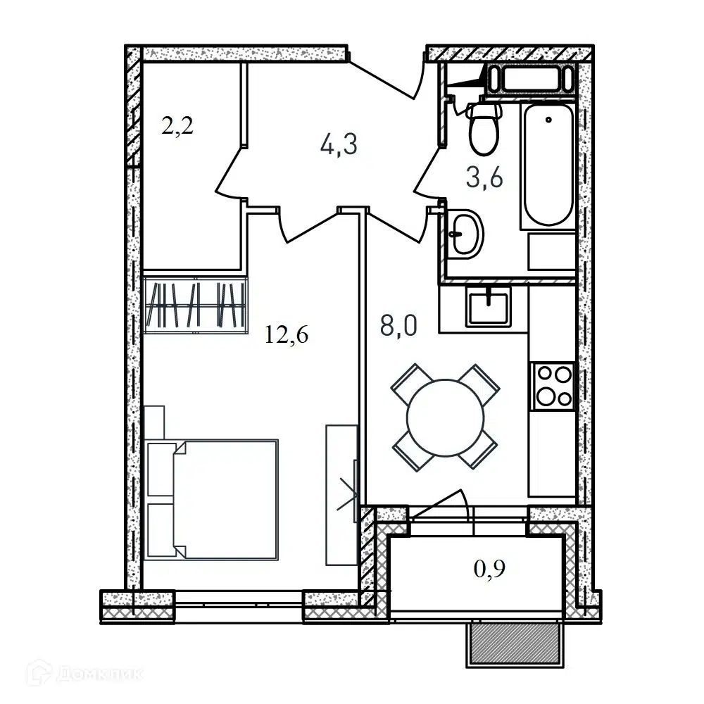 Купить 1-комнатную квартиру, 31.6 м² в ЖК Квартал Светлый по адресу  Московская область, Балашиха, микрорайон Южный, жилой комплекс Квартал  Светлый, к3, недорого – Домклик