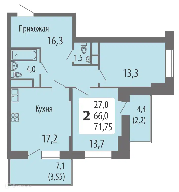 Планировка квартиры 5 комнат