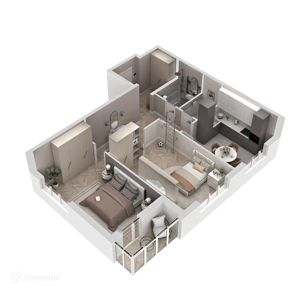 Купить 2-комнатную квартиру, 64.62 м² в ЖК Исторический по адресу  Приморский край, Владивосток, Снеговая улица, недорого – Домклик