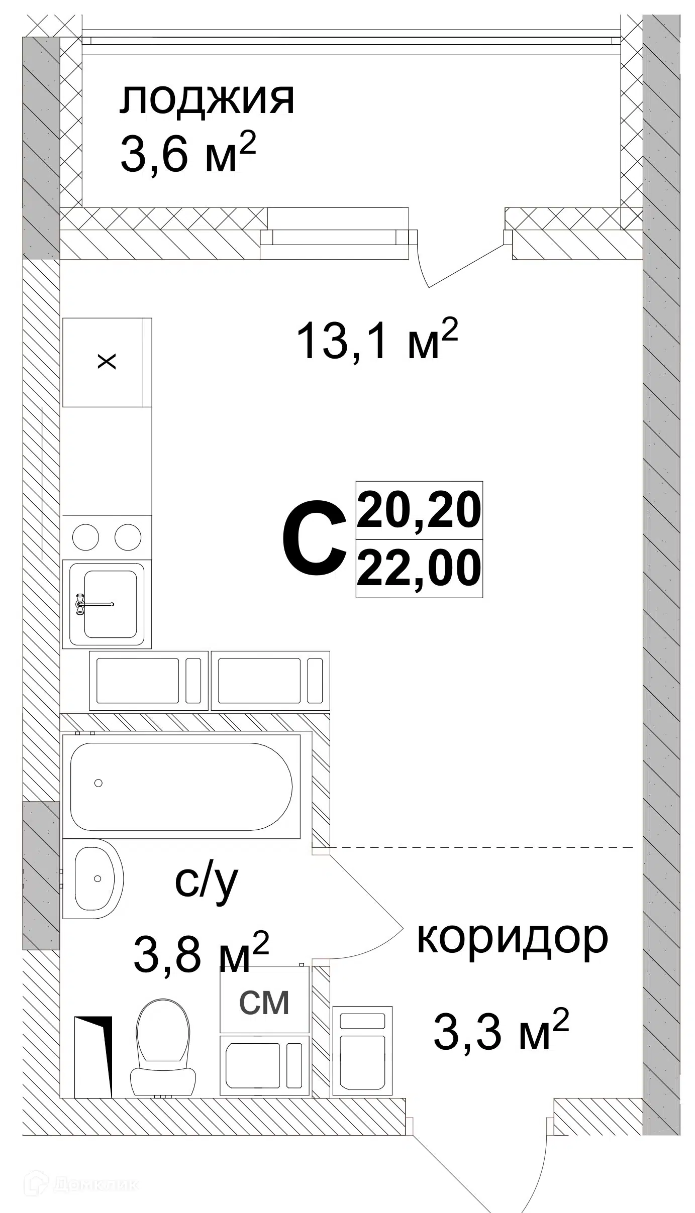 Купить студию, 22 м² в ЖК Огни Автозавода по адресу Нижний Новгород,  Коломенская улица, 8А, метро недорого – Домклик