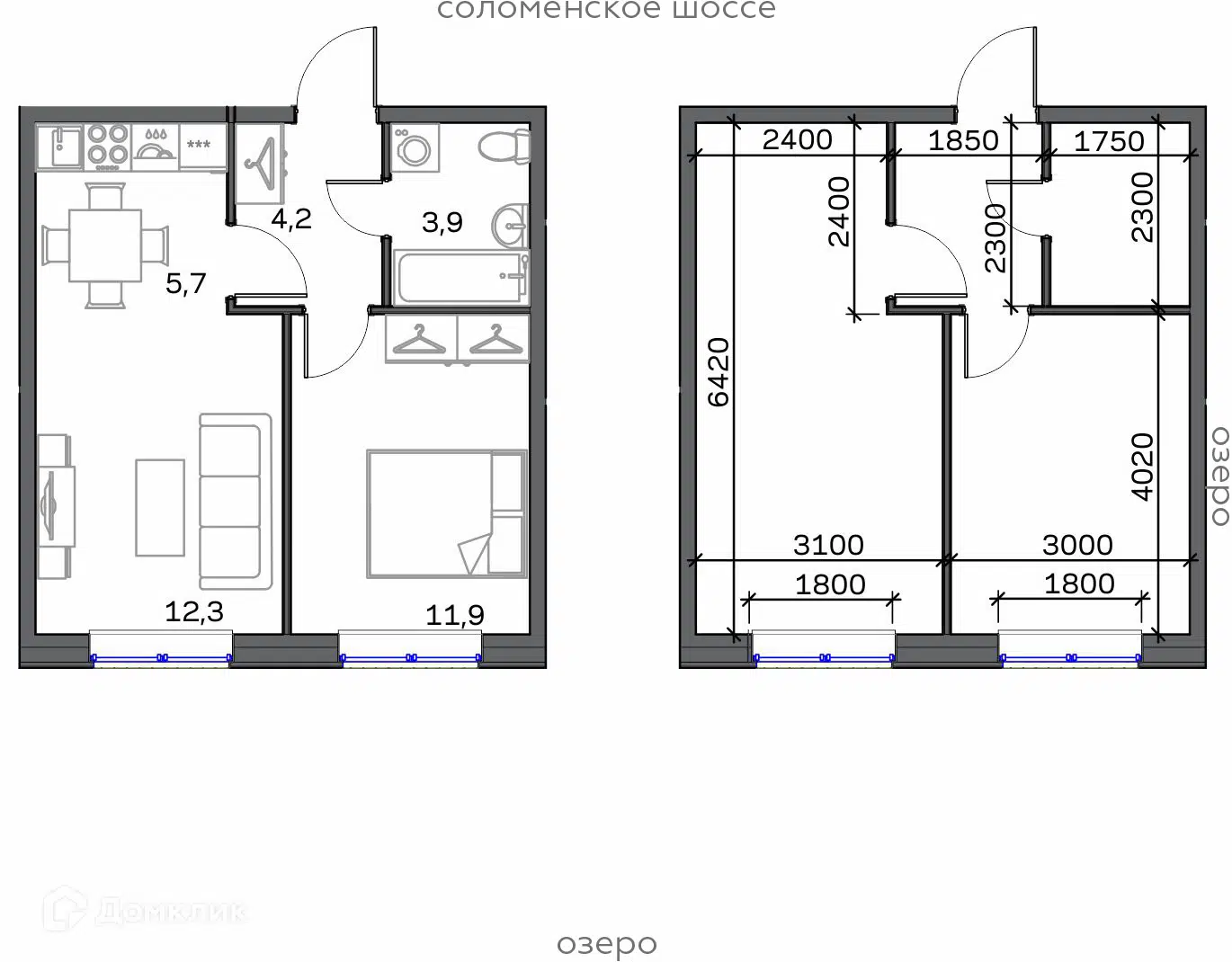 Купить 2-комнатную квартиру, 38 м² в ЖК TALOJARVI город у воды (Талоярви)  по адресу Республика Карелия, Петрозаводск, район Северная промзона,  территория Вороний Наволок, микрорайон Талоярви, недорого – Домклик