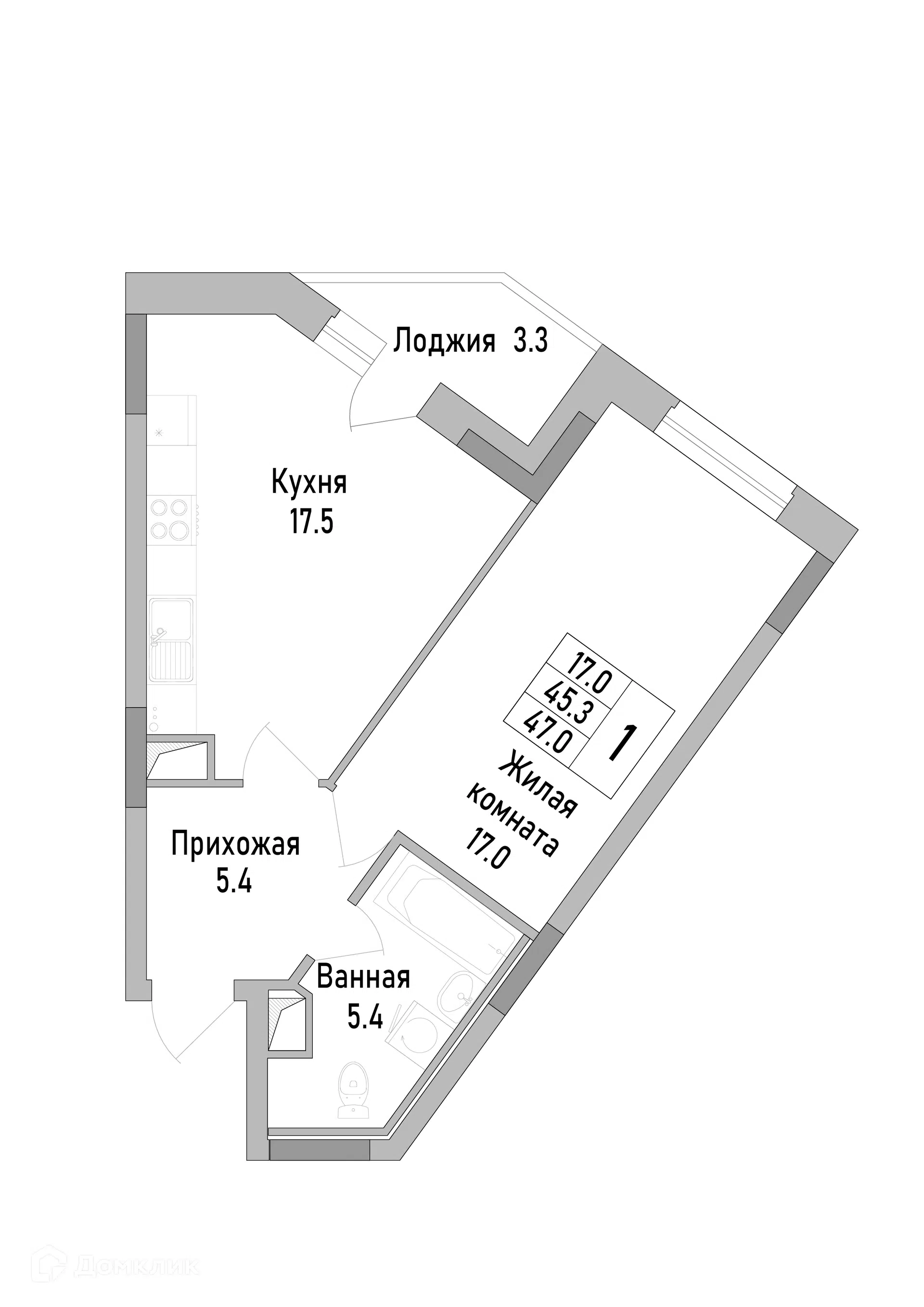 Купить 1-комнатную квартиру, 47 м² в ЖК ПОКОЛЕНИЕ по адресу Липецк, улица  Тельмана, 120, недорого – Домклик