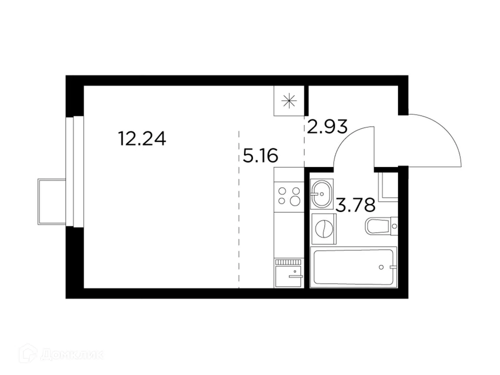 Купить 1-комнатную квартиру, 24.11 м² в ЖК Новое Пушкино по адресу  Московская область, Пушкино, улица Просвещения, 10к2, недорого – Домклик