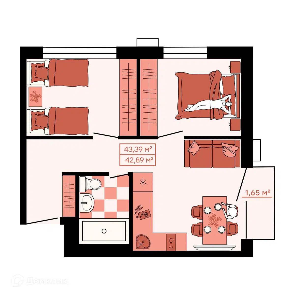 Купить 3-комнатную квартиру, 43.39 м² в ЖК Жилой квартал Suncity: ЖК  Клубный по адресу Приморский край, Владивосток, Главная улица, 31, недорого  – Домклик