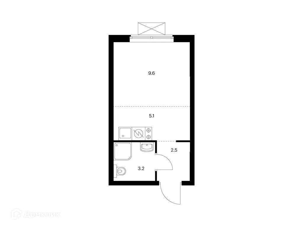 Купить 1-комнатную квартиру, 20.4 м² в ЖК Борисенко 48 по адресу Приморский  край, Владивосток, улица Борисенко, 48, недорого – Домклик