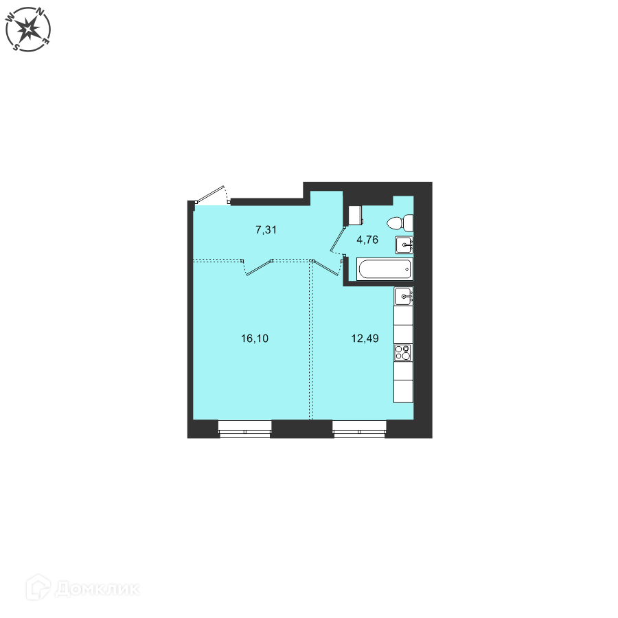 Купить 1-комнатную квартиру, 40.66 м² в ЖК Новые кварталы по адресу  Иркутский район, село Мамоны, проезд Радиан, 46, недорого – Домклик