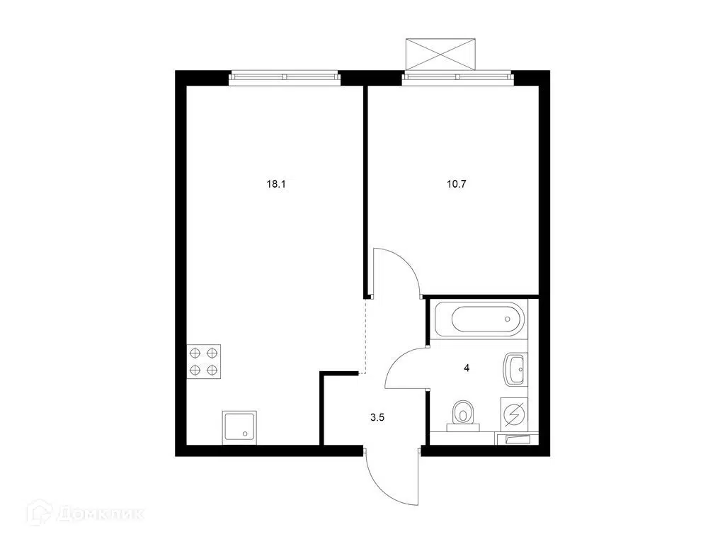 Купить 1-комнатную квартиру, 36.3 м² в ЖК Савин парк по адресу  Нижегородская область, городской округ Воротынский, село Разнежье,  Центральная улица, недорого – Домклик