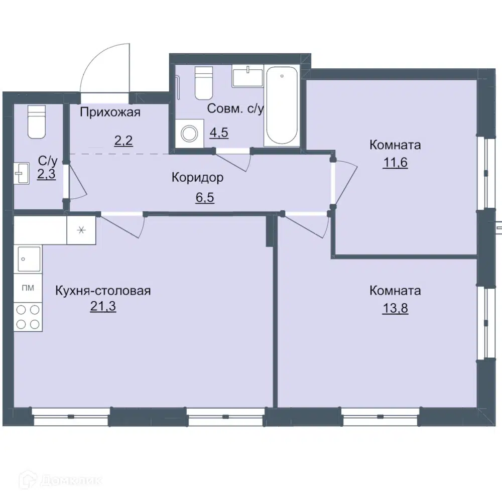 Купить 2-комнатную квартиру, 62 м² в ЖК Истории по адресу Удмуртская  Республика, Ижевск, Северо-Западный жилой район, 4-й микрорайон, жилой  комплекс Истории, 3, недорого – Домклик