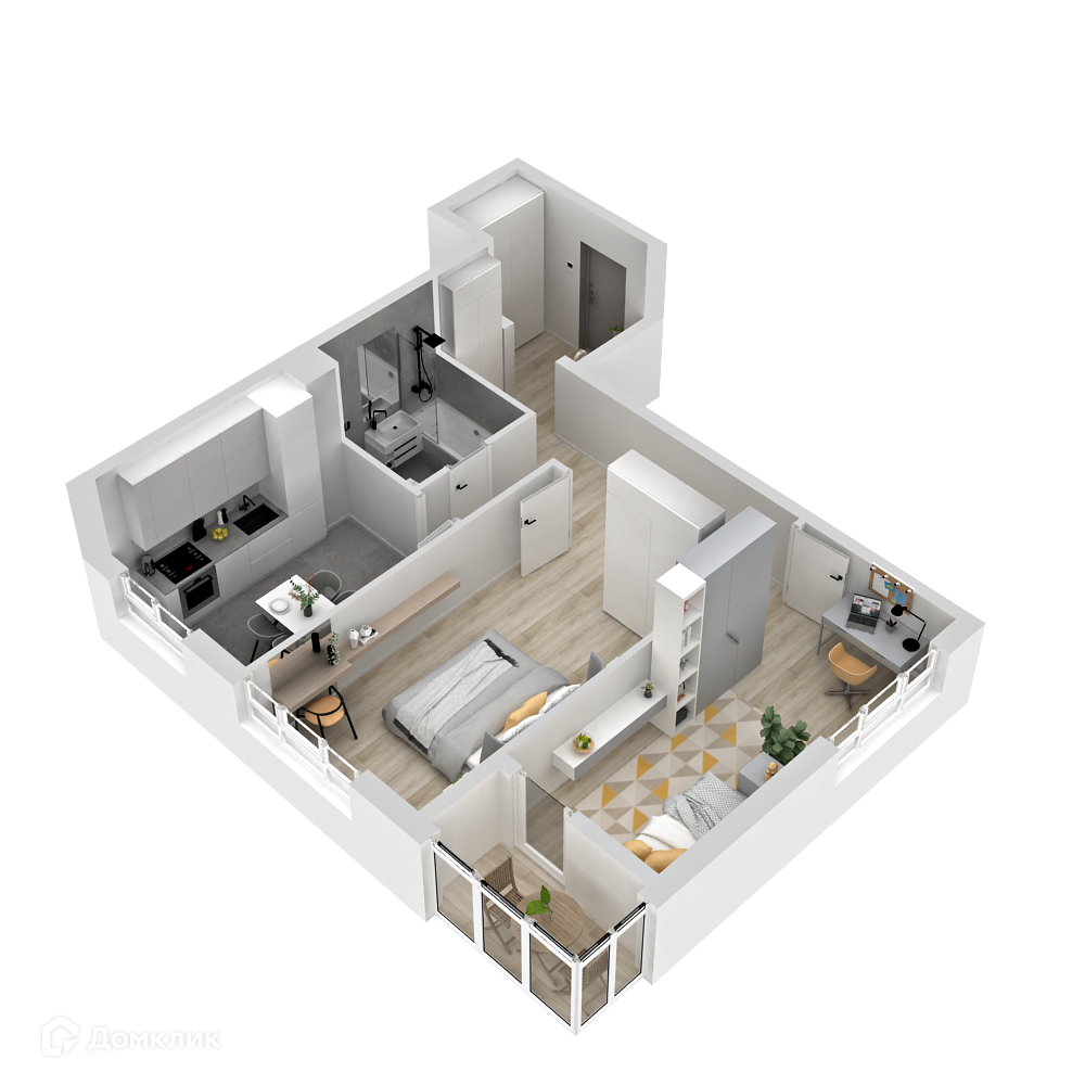 Купить 2-комнатную квартиру, 53.49 м² в ЖК Исторический по адресу Приморский  край, Владивосток, Снеговая улица, недорого – Домклик