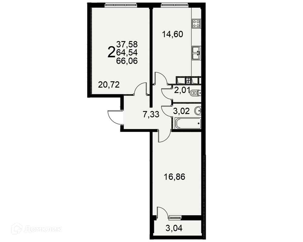 Купить 2-комнатную квартиру, 66.06 м² в ЖК Вместе по адресу Рязань,  Славянский проспект, 8, недорого – Домклик