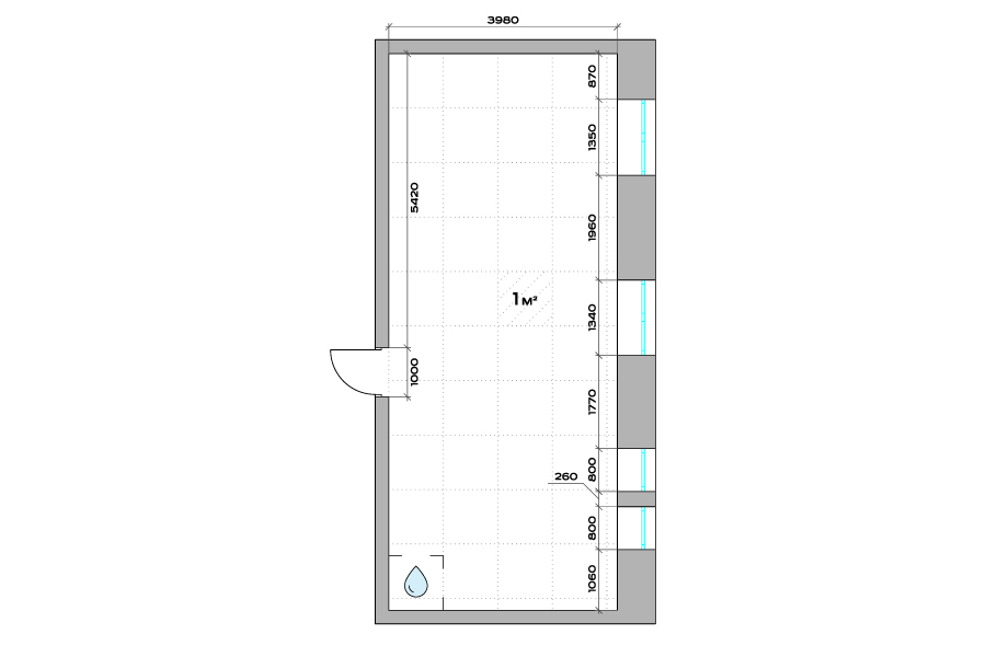 Планировка 1-комн.