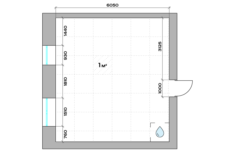Планировка 1-комн.