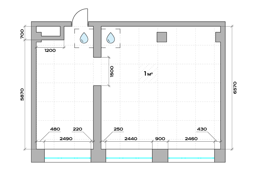 Планировка 2-комн.