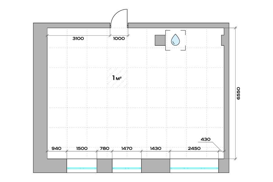 Планировка 1-комн.