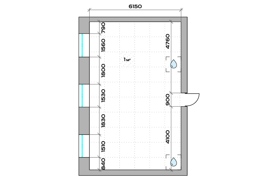Планировка 1-комн.