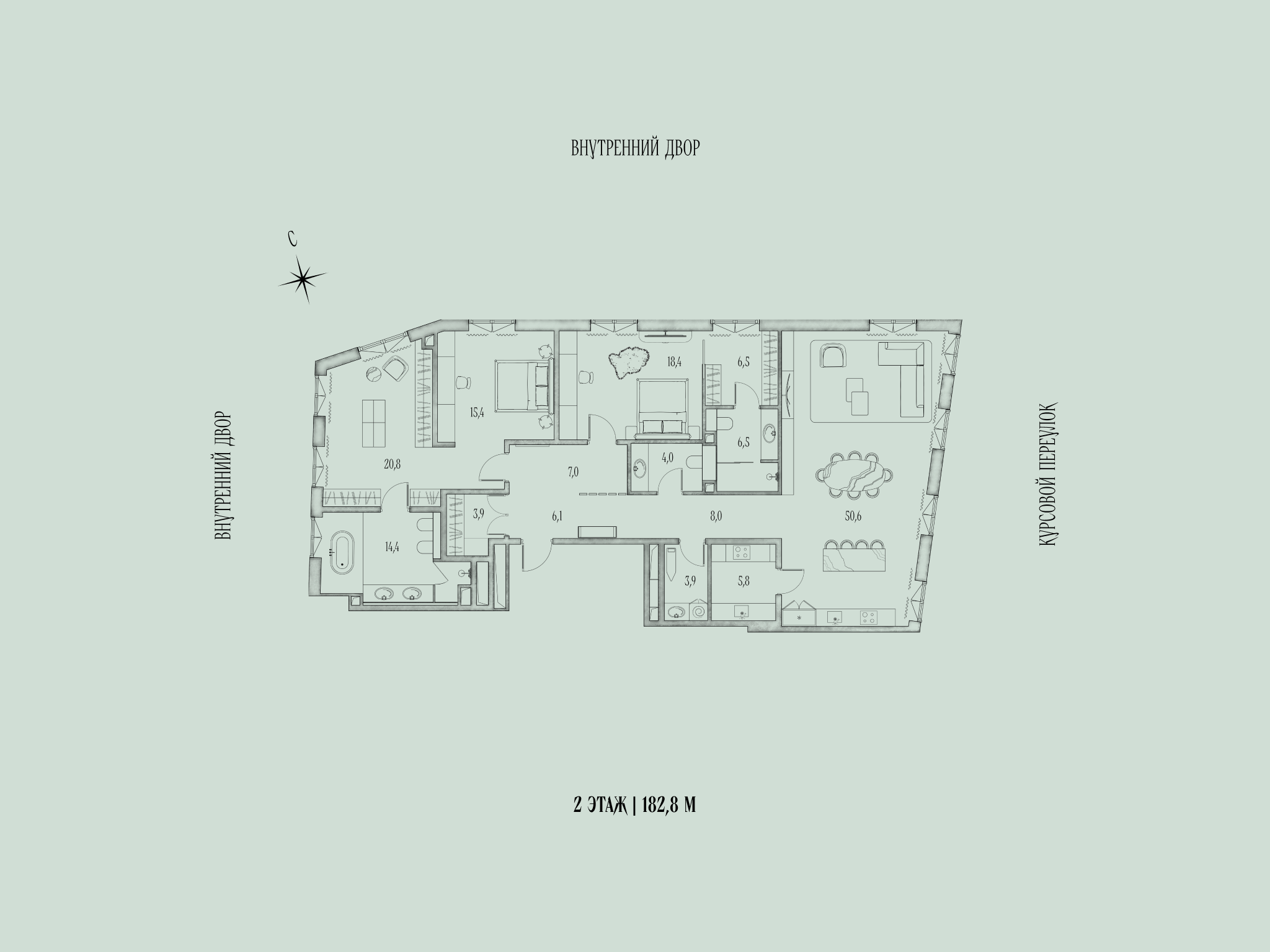 Планировка 2-комн.