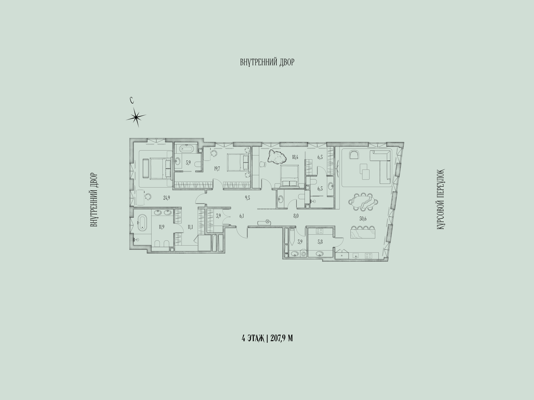 Планировка 3-комн.