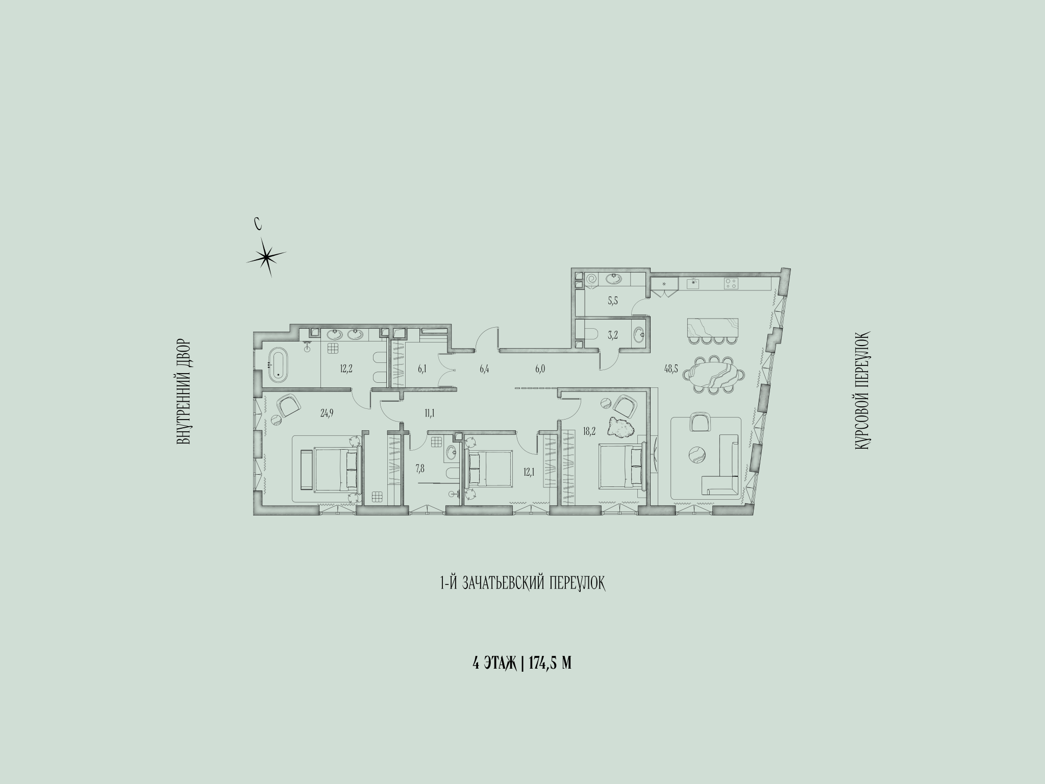 Планировка 2-комн.