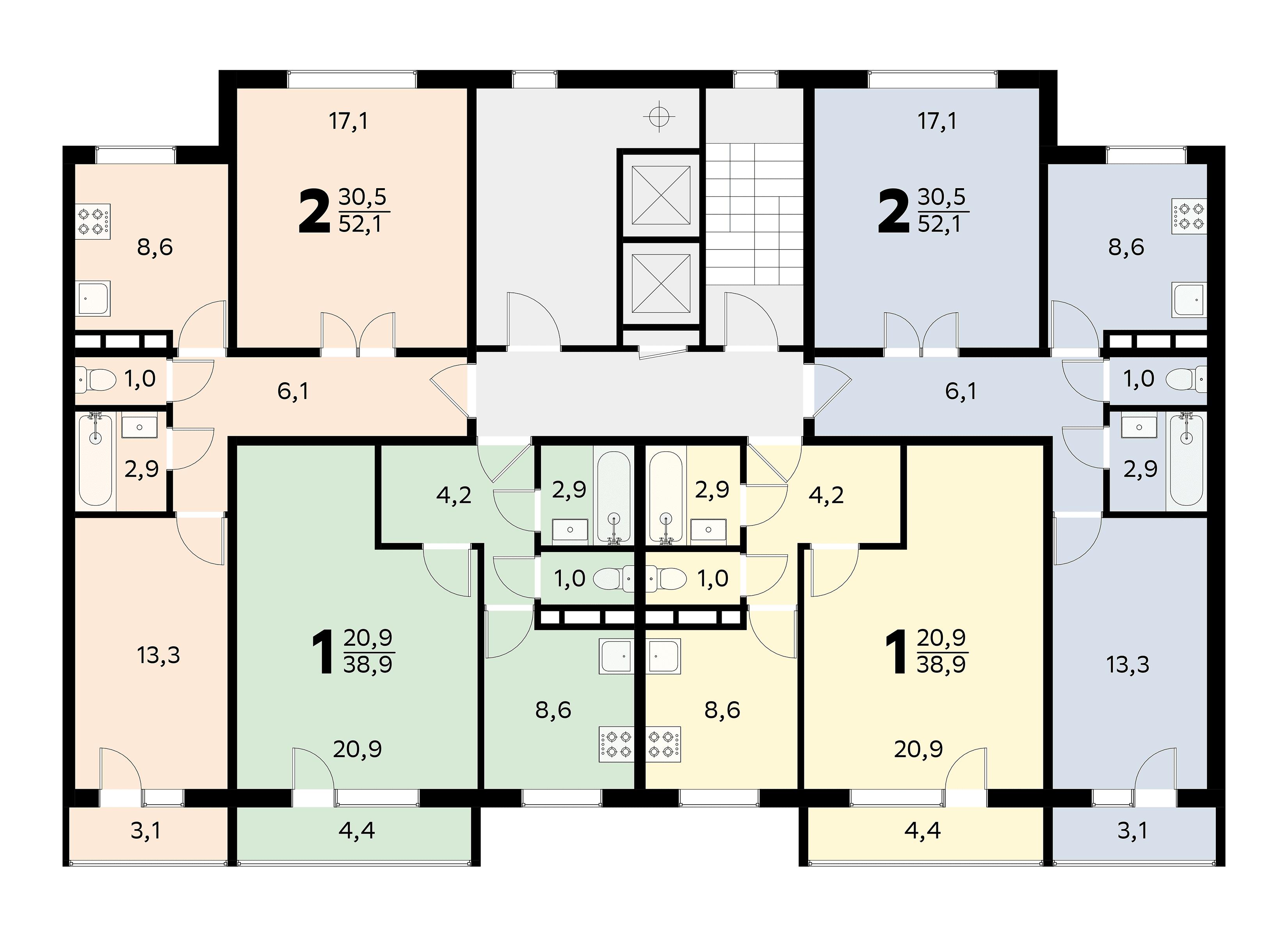 Типовые планировки квартир в новостройках