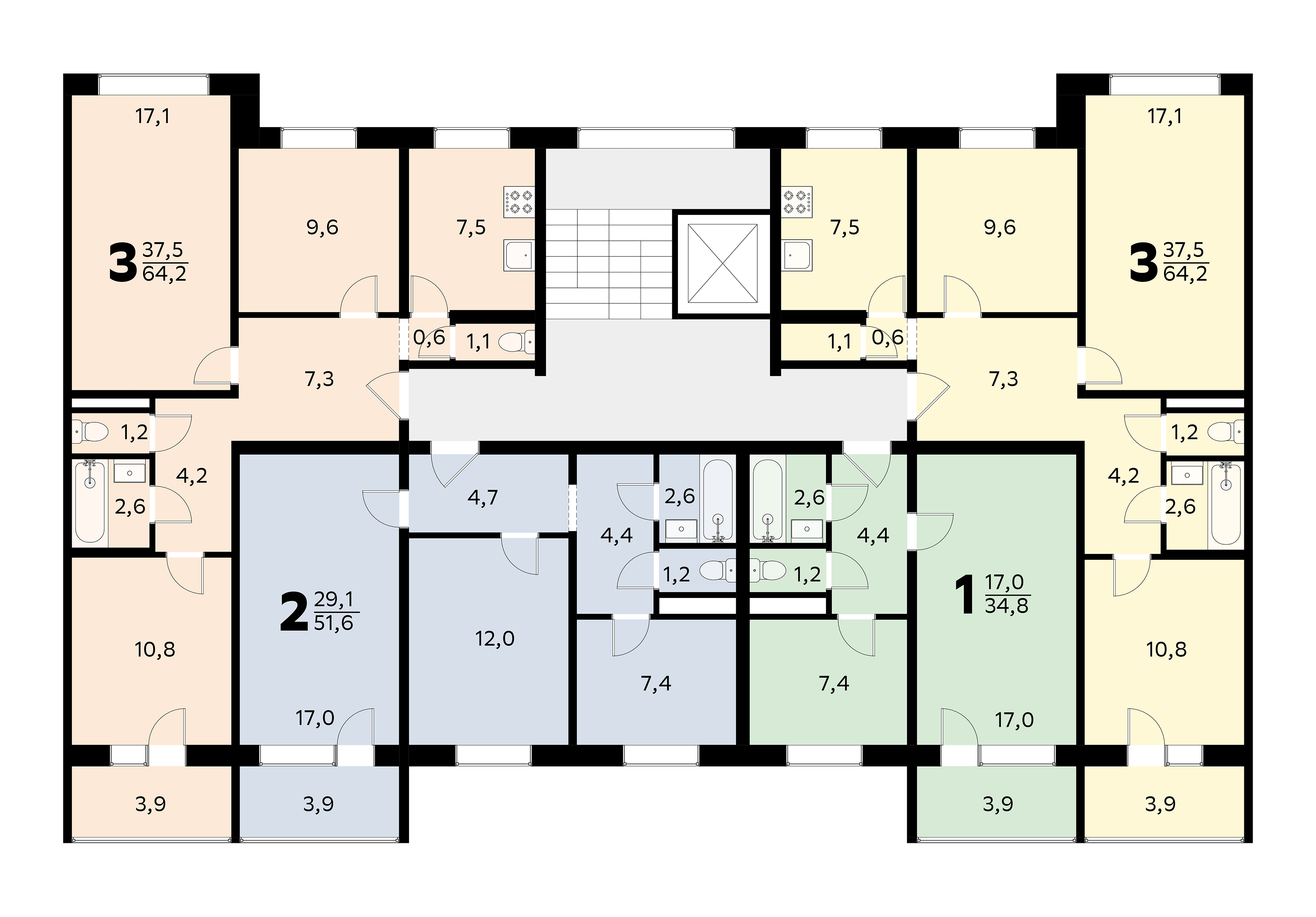 план панельных домов 121 серии (100) фото