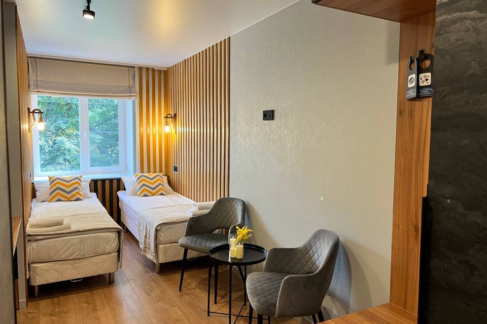 Номер 4. Апартаменты в центре с двумя кроватями.