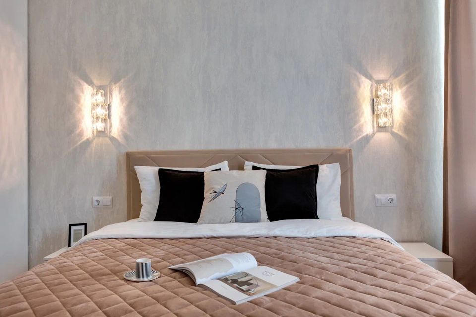 Современная 1-к. квартира, 2 кровати