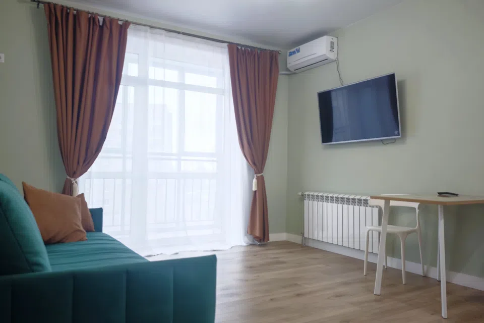 Студия с современным ремонтом рядом с ДВГУПС