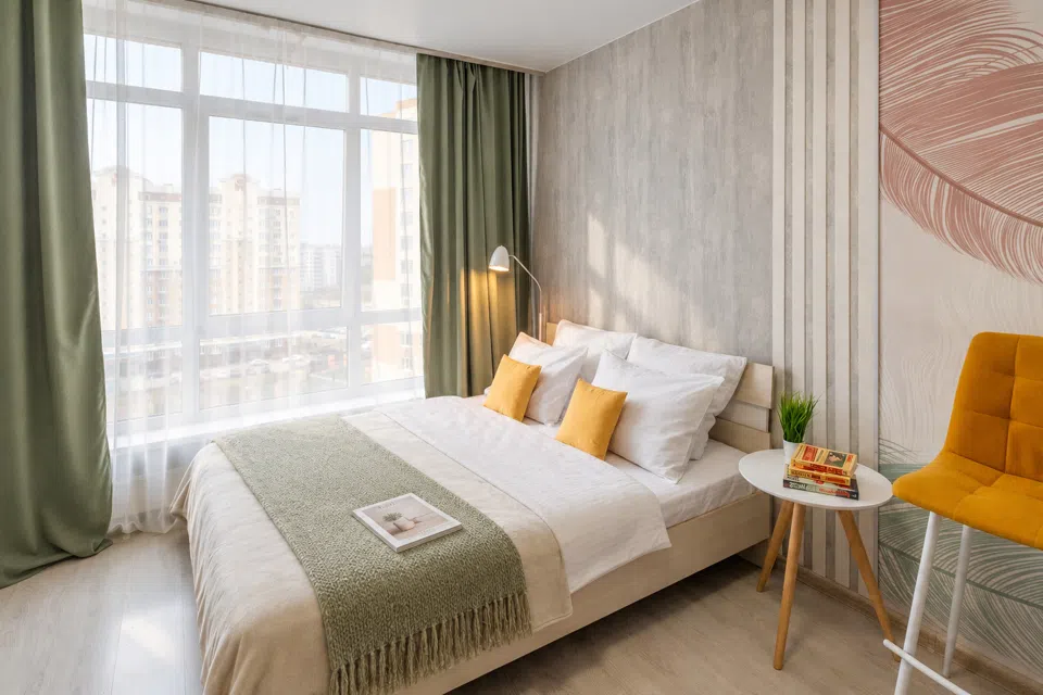 1-к. квартира, 30 м2, 2 кровати