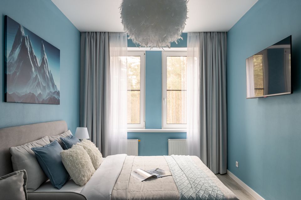 Уютная квартира с качелью и видом на сосны в Зеленогорске