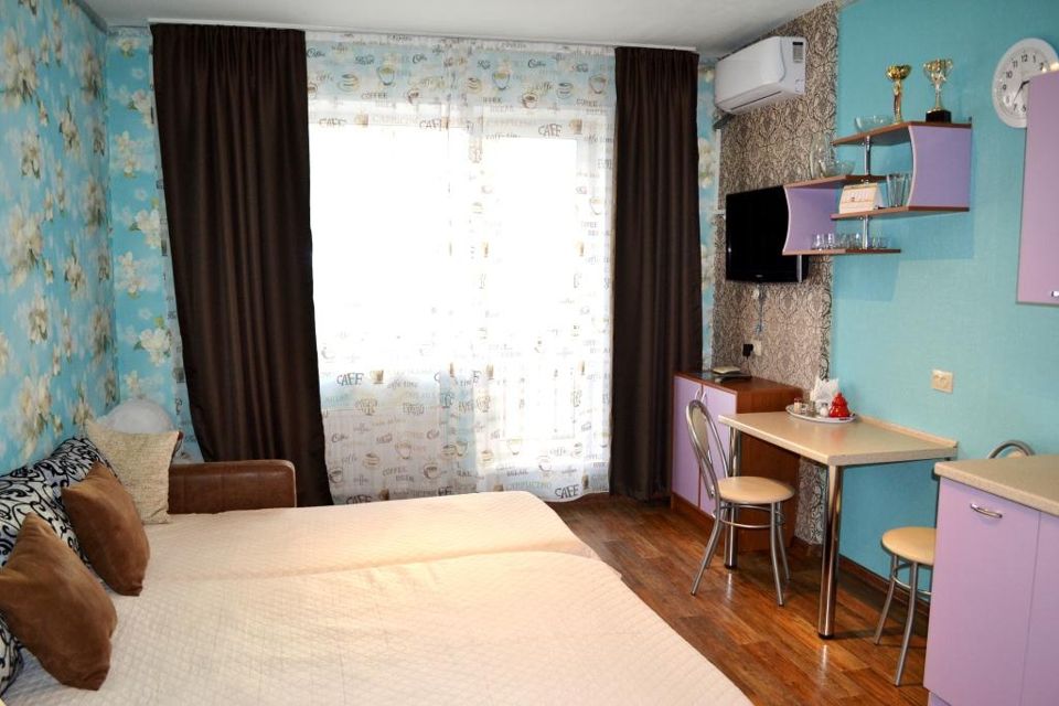 Уютная студия с кондиционером и отличным видом 21 этаж