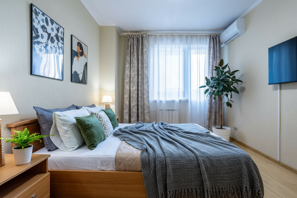 Уютная квартира в ЖК Печёры РФ - комфорт для 2 гостей