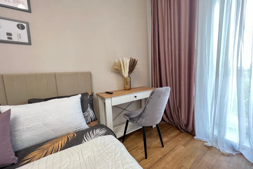 1-к. квартира, 46 кв. м, 3 кровати