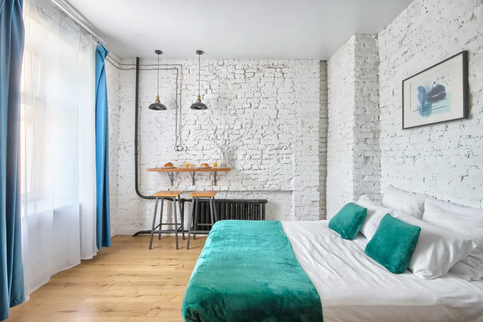 Уютный лофт с видом в тихий зеленый двор