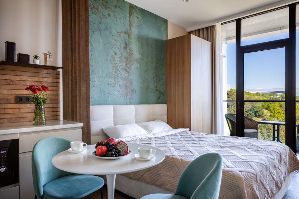 Апартаменты Метрополь с балконом и видом на парк