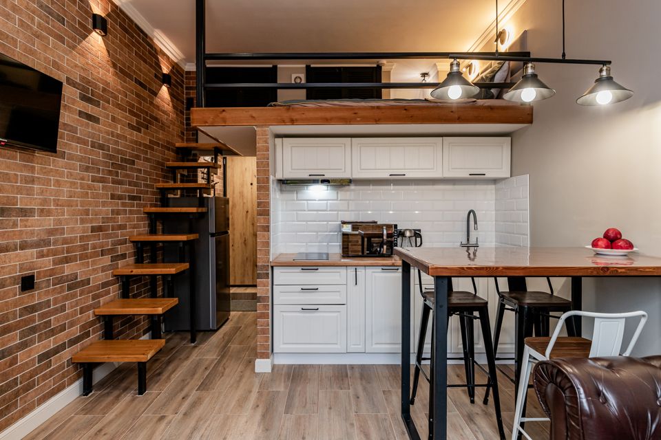 
Уютные Апартаменты  в стиле лофт.
