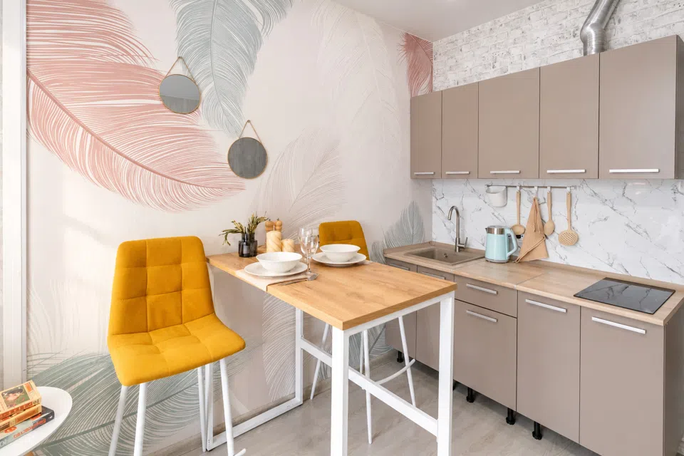 1-к. квартира, 30 м2, 2 кровати