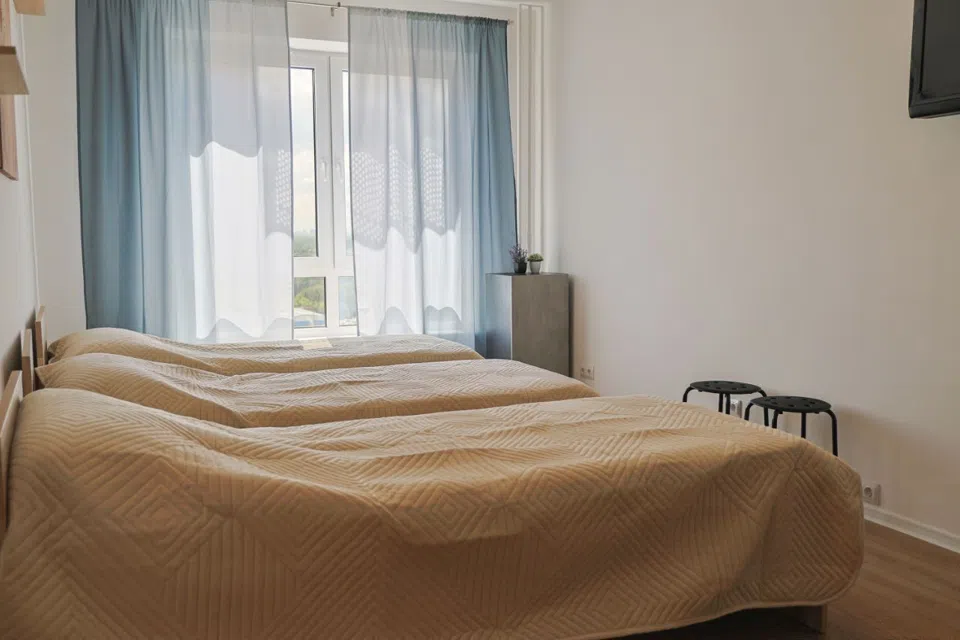 Студ.Ярославка 56 м², 4 кровати, 7м