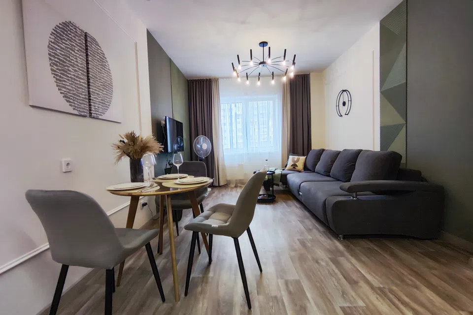 Уютная 1-комнатная квартира, 41 м, 2 кровати Евродвушка