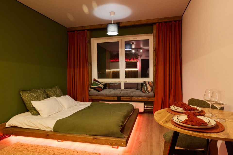 Романтическая студия с панорамным видом