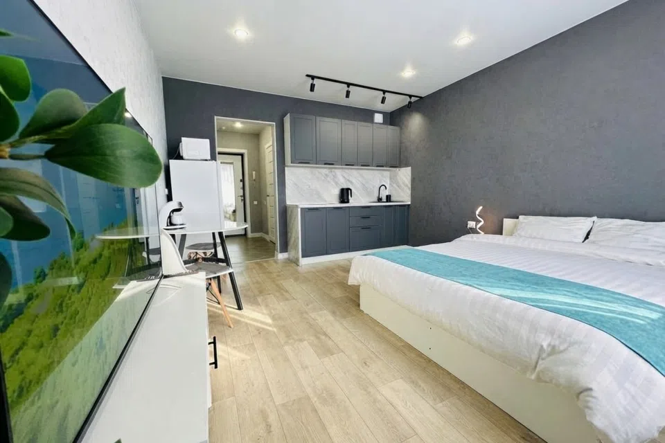 FlatRoom в центре на 13 этаже для 2 гостей