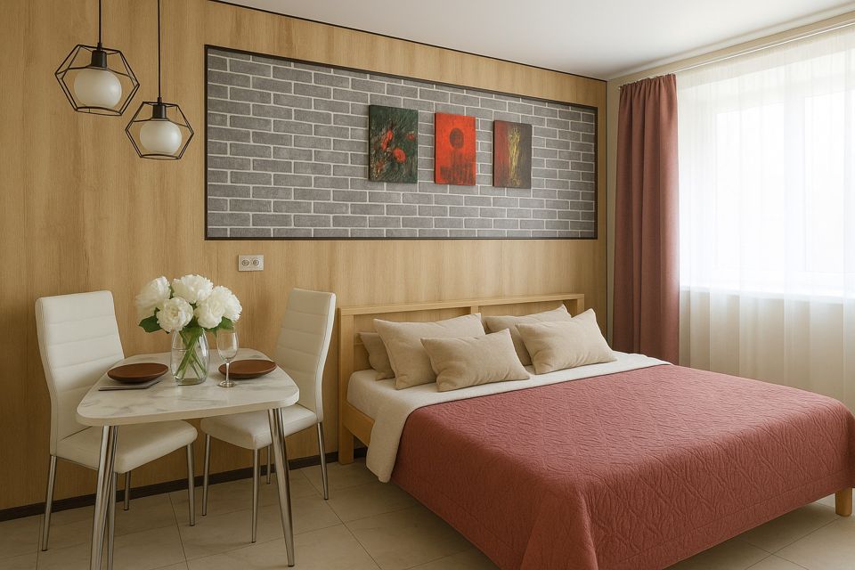 Апартаменты Пятница рядом с ТЦ РИО- Студия на двоих