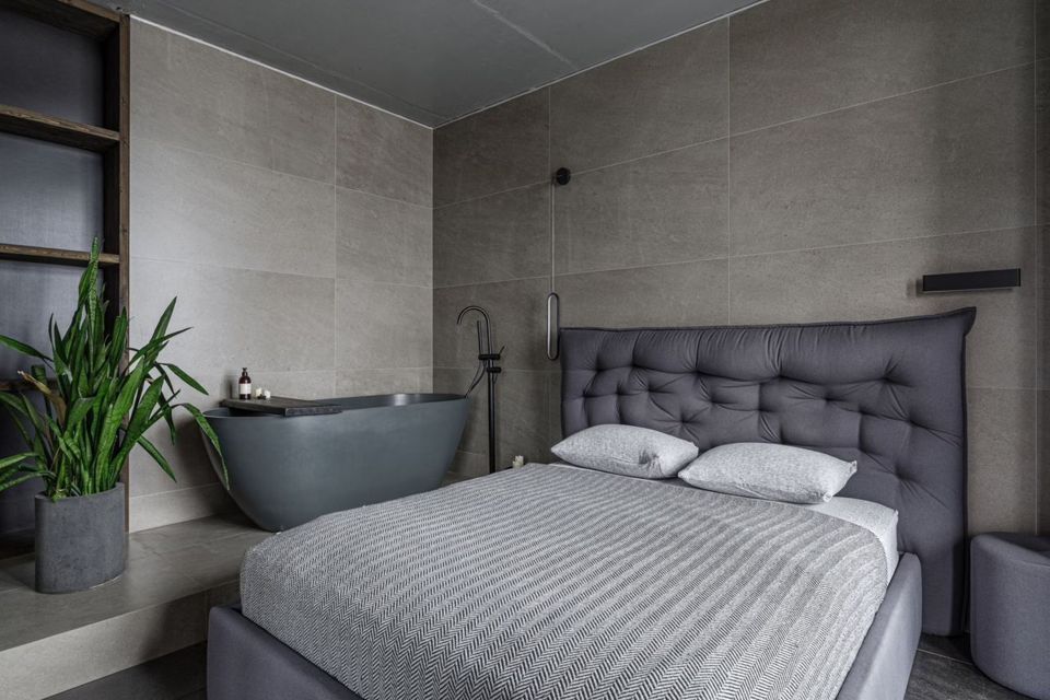 Стильная студия с панорамным видом на водохранилище