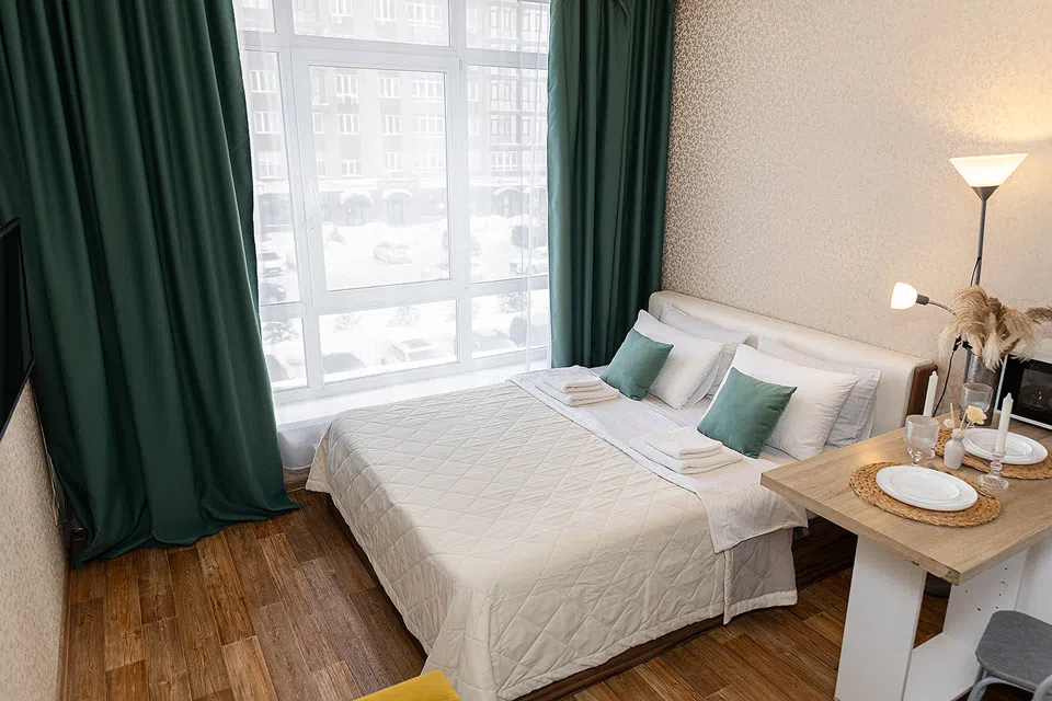 Милая студия на Притомском 25к2, 30м2