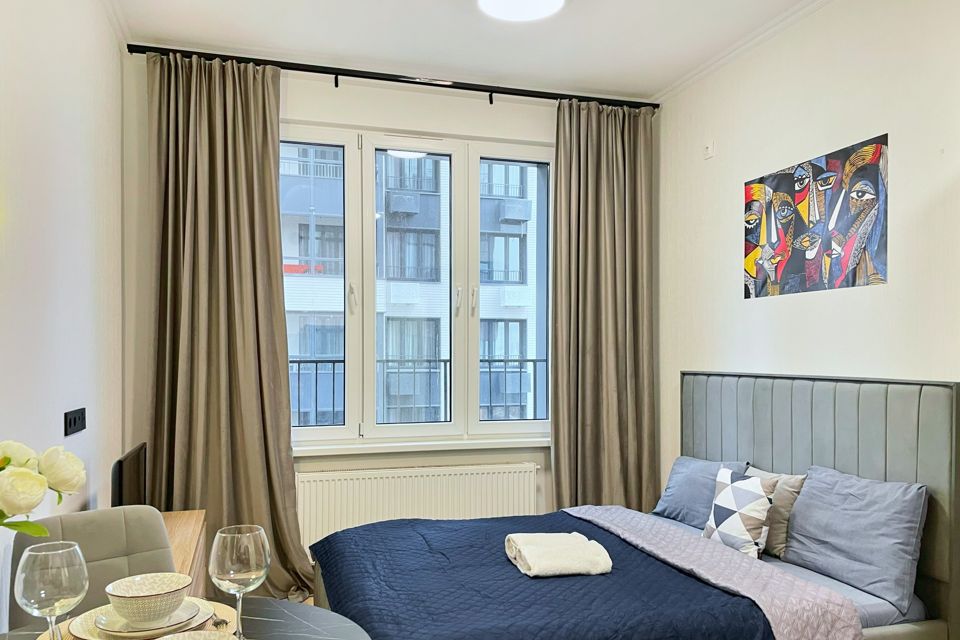 Уютная, светлая квартира Black на 9 этаже в ЖК Авиатика.