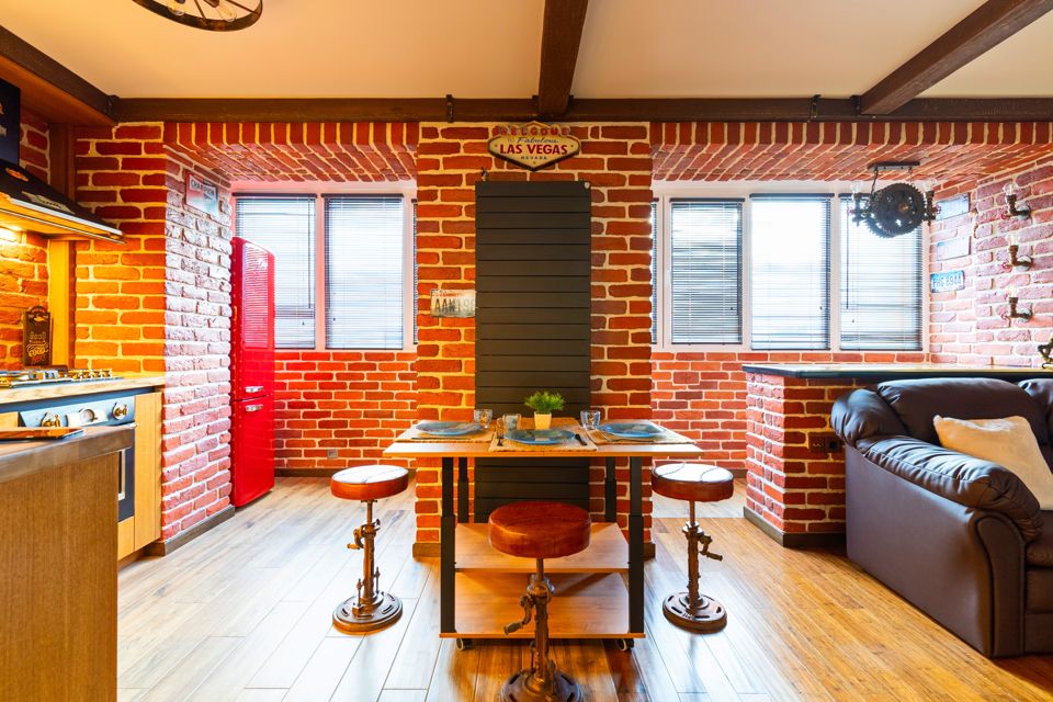 Квартира с новым дизайнерским ремонтом в стиле Аmеriсаnlоft.